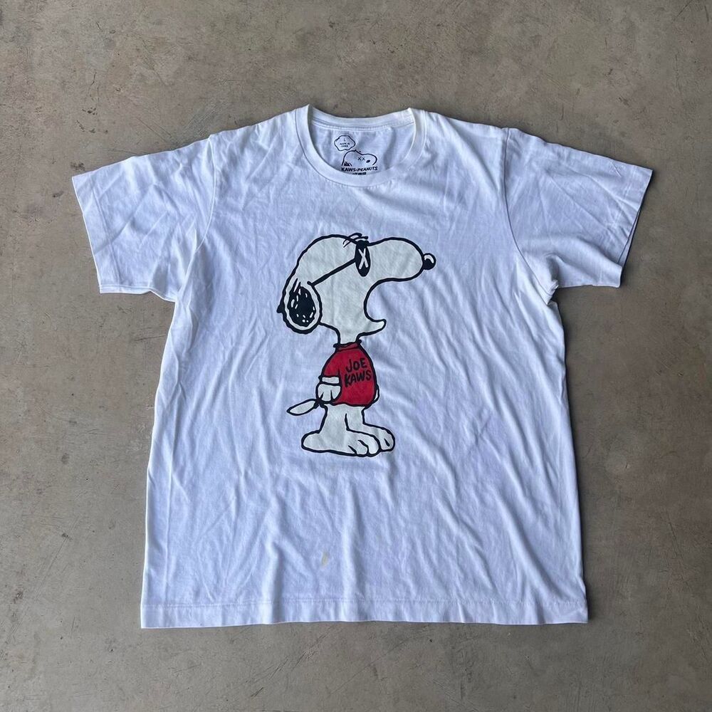 Snoopy / Kaws Tee Peanuts Mens size L Large